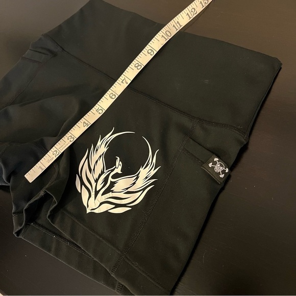 CVG Constantly Varied Gear stretchy shorts, skull tag, black, size XS - Picture 6 of 9